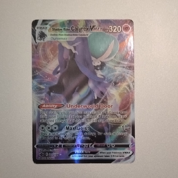 Shadow Rider Calyrex VMAX Pokmon Card Shadow Rider Calyrex VMAX Pokmon Card